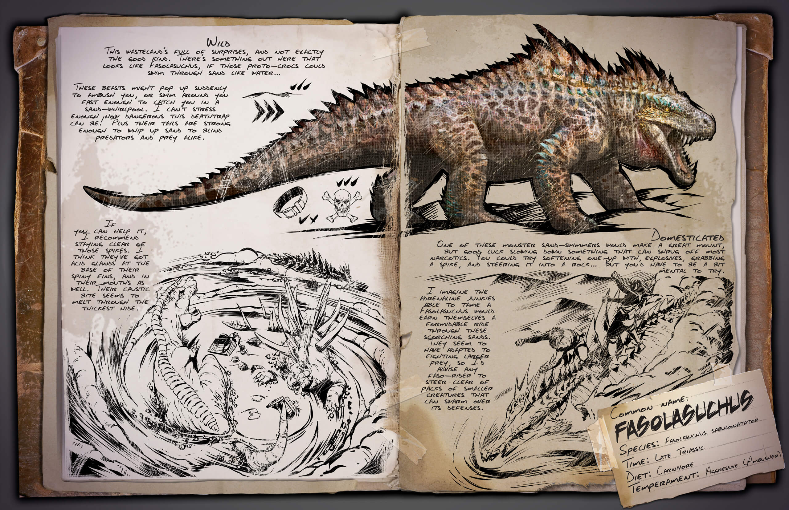 ARK Survival Ascended Dossier of Fasolasuchus
