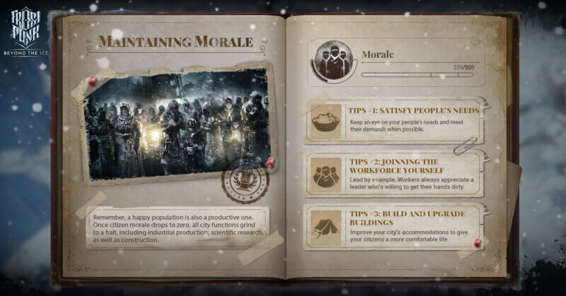 Frostpunk: Beyond the Ice - Maintaining Morale