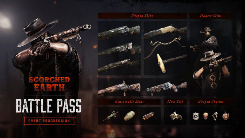 Hunt: Showdown 1896 - Scorched Earth Event - Battle Pass Rewards