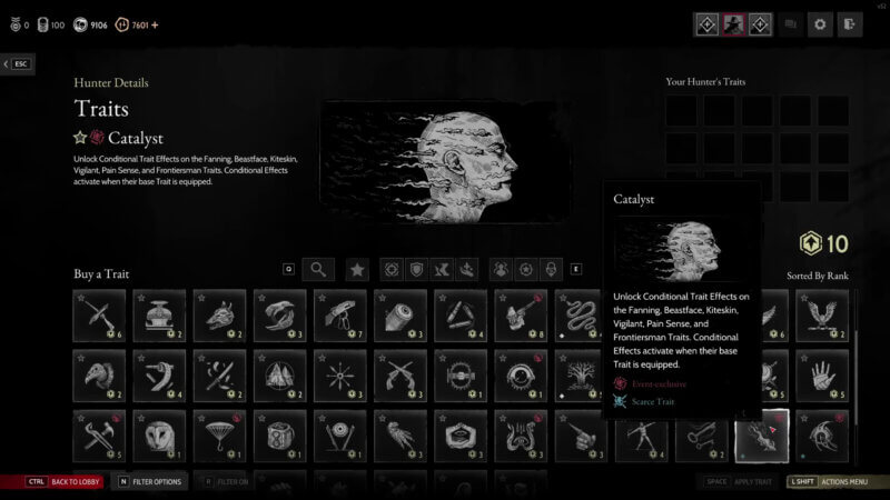 Hunt: Showdown 1896 - Catalyst Trait