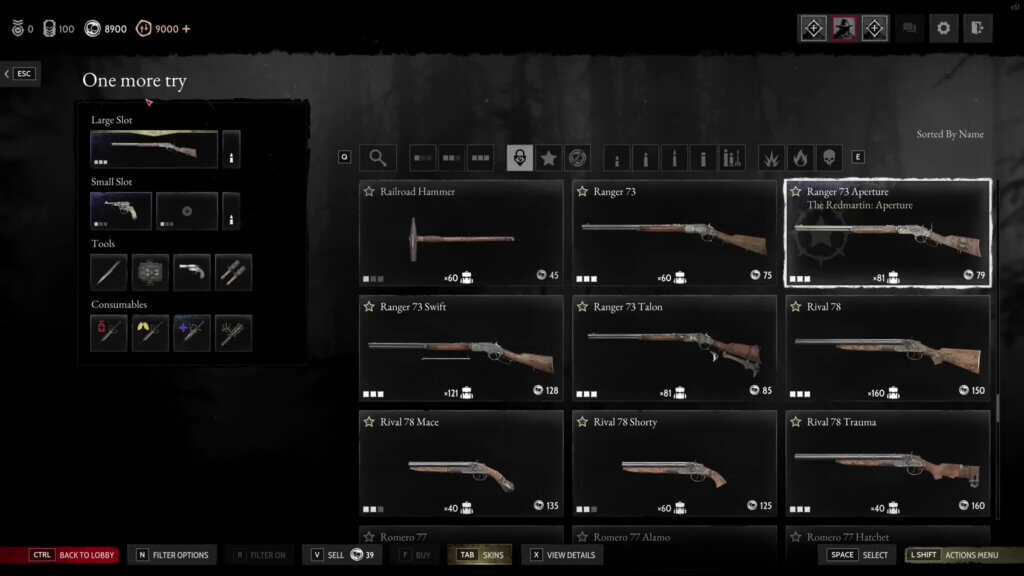 Hunt: Showdown 1896 - New Buy Screen