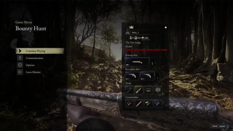Hunt: Showdown 1896 - New Pause Menu