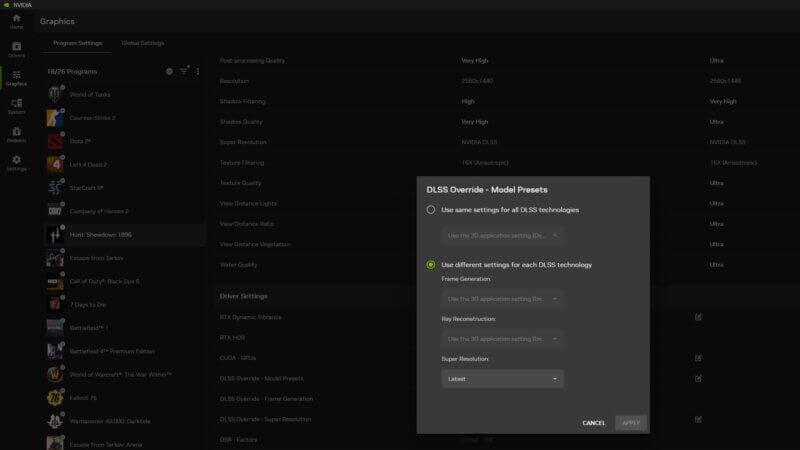 Hunt: Showdown 1896 - How to activate DLSS 4